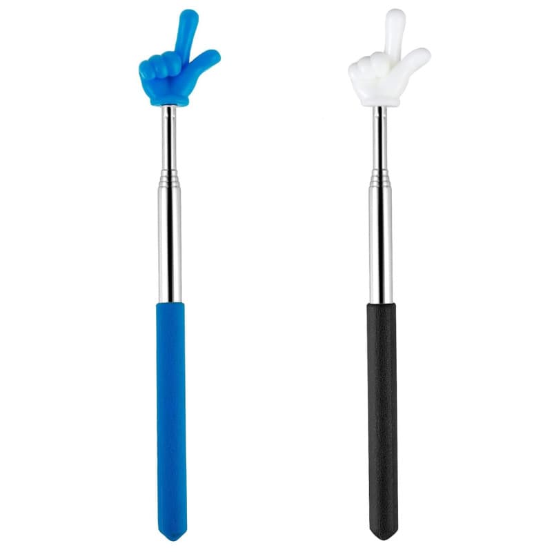 2 Pcs Pointeur télescopique pour Enseignants, Pointeur Extensible pour la Salle de Classe, Pointeur Rétractable pour la Main,pou