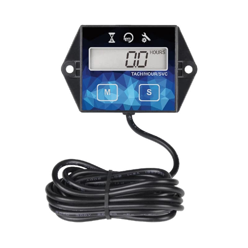 Yooreal Compteur Heure Tondeuse, Tachymetre De Compteur Horaire,Génératrice Tronçonneuse Moteur hors-bord Souffleuse à neige Jet