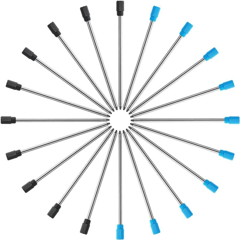 Recharges de stylo à bille,Recharge stylo bille, recharges de stylo à bille 2,75 pouces pour stylos et stylos à bille en cristal
