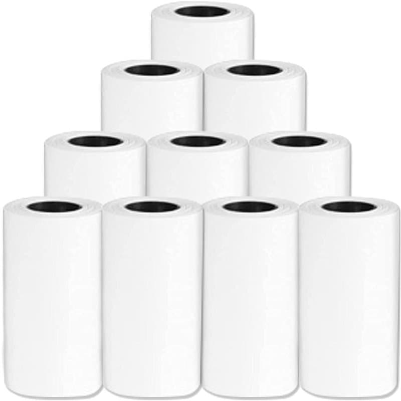 Lot de 12 rouleaux de papier thermique pour Tickets de Carte Bancaire 57 x 30 mm sans BPA Idéal pour PeriPage P1/P1S/P2/P2S Mini