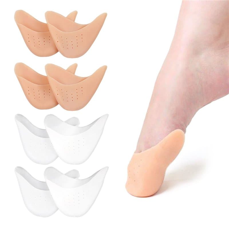 MIVAIUN 4 Paires de Protections d'orteils Doux Protecteur en pour Pointe des Pieds, Footful Capuchons d'orteils Protecteurs, pou