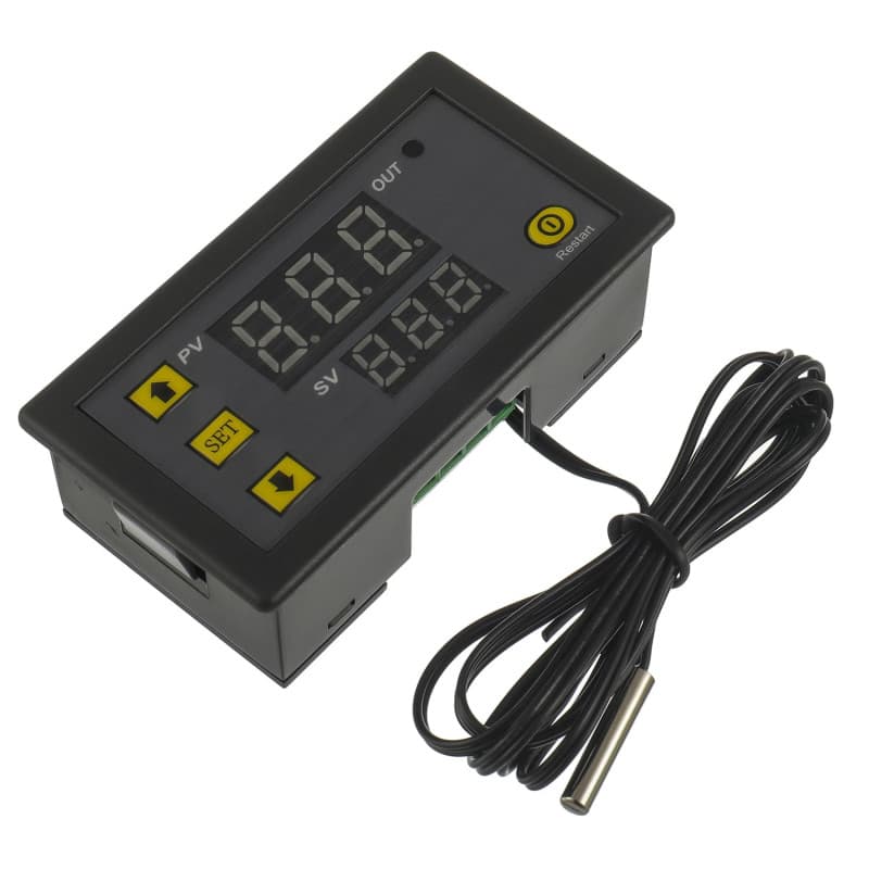 HUAREW W3230 AC 110V-220V 20A Régulateur de température numérique, Interrupteur de Commande de Thermostat à Affichage numérique