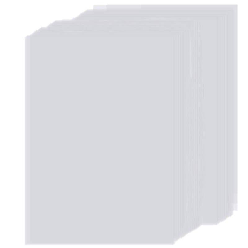 Lot de 50 feuilles de papier vélin transparent A4 pour dessin, design graphique, impression à jet d'encre, traçage, architecture