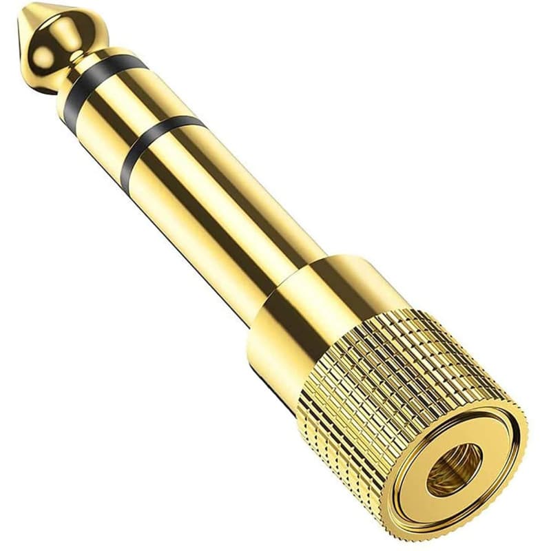 Adaptateur Jack 6.35mm Mâle vers 3.5mm Femelle, Stéréo Headphone Jack Adapter pour Casque, Piano, Amplificateur, Guitare Électri