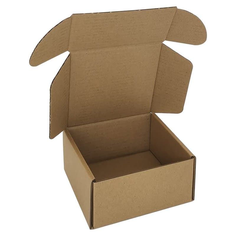 CH-BOX Lot de 50 petites boîtes d'expédition en carton ondulé - Dimensions intérieures : 10,2 x 10,2 x 5,1 cm