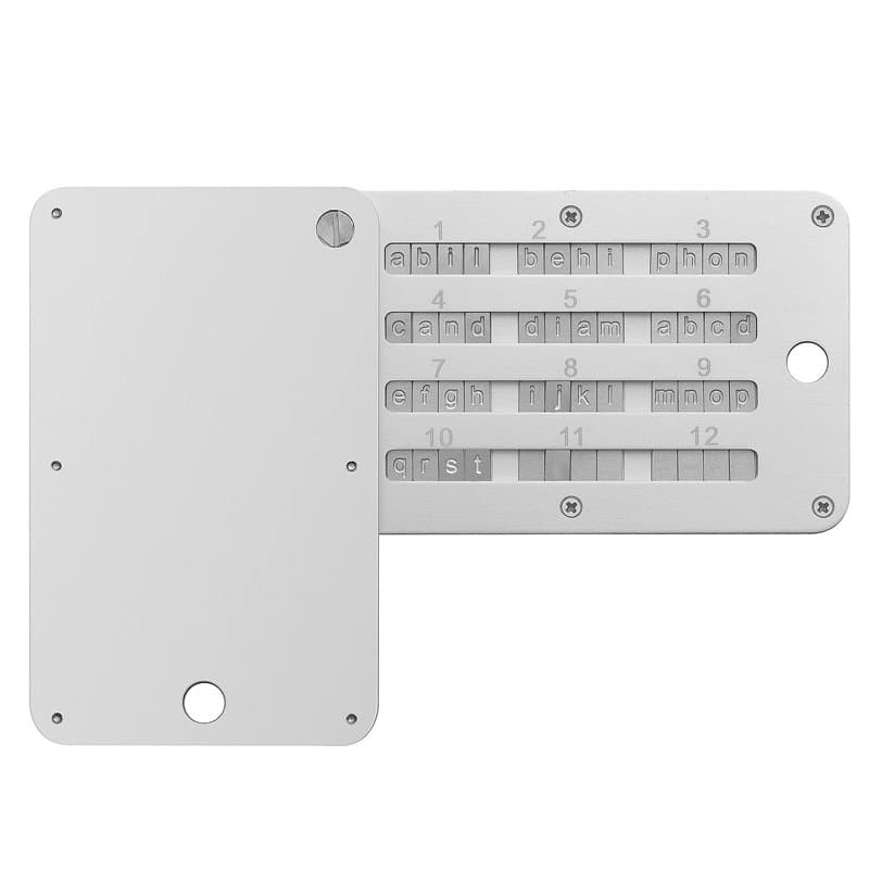 GanKe Crypto Steel Bitcoin Wallet, Cold Storage, Cold Hardware Wallet pour Crypto, Prend en Charge jusqu'à 24 Mots