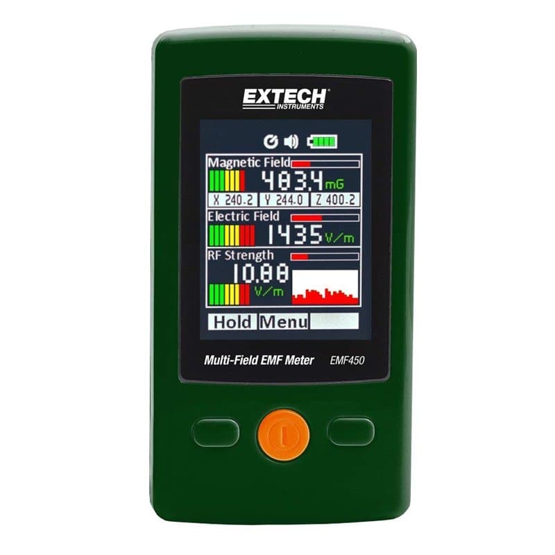 Extech EMF450 Appareil de Mesure de Champs Électriques et Magnétiques à Plusieurs Champs, Vert