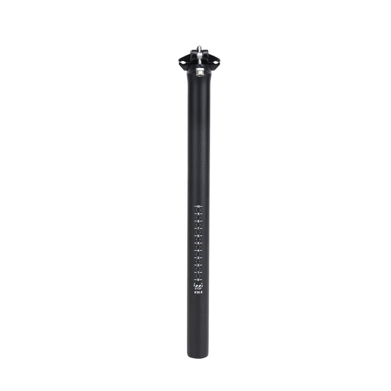 RongXuan Tige de selle de vélo 27,2 30,8 31,6 350 mm de longueur en carbone pour vélo électrique, VTT, trekking, vélo de ville (