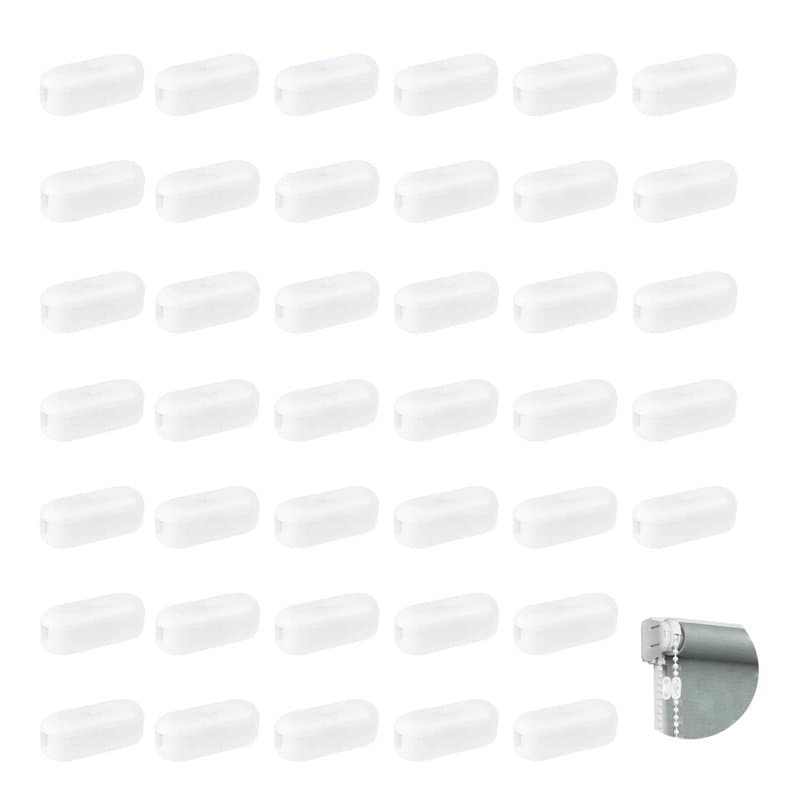 40 Pièces Chaîne en Plastique Clips, Clips Connecteurs de Cordon, Connecteurs de Chaîne en Plastique, Idéal pour Stores et Ridea
