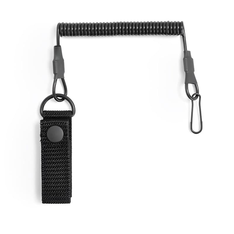 Cordon Tactique en Spirale, Porte-clés en Spirale Longes de Pêche éLastiques, Elastique Corde Rétractable, Paracord Tactical Lan