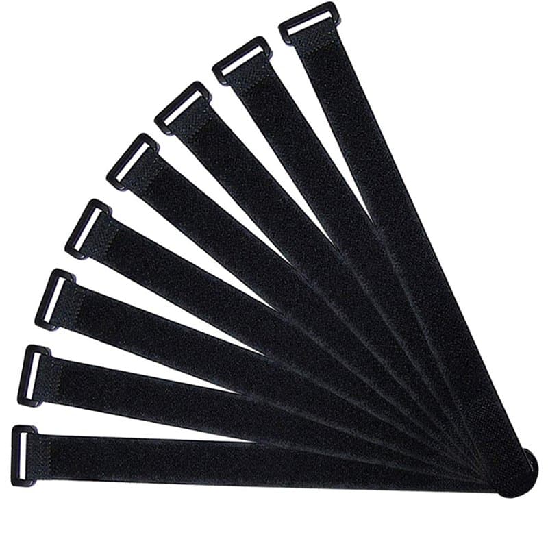 QitinDasen 20Pcs Premium 40cm Attaches Câbles, Sangles Câble Set, Sangles Serre-Câbles, Réutilisables Sangles à Crochet et Boucl