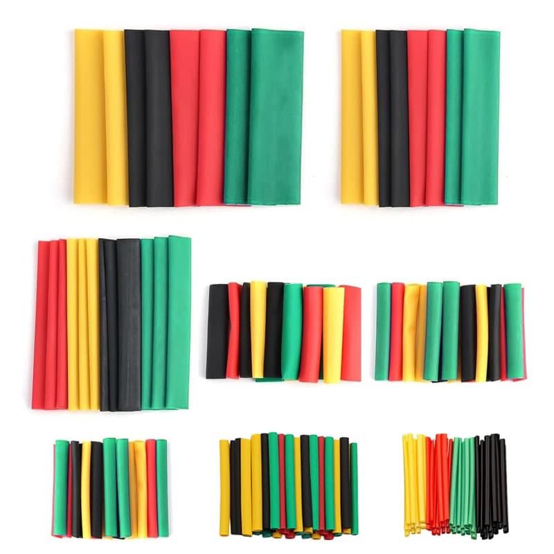 iLamvie Lot de 164 gaine thermorétractable,gaine thermorétractable etanche,Gaines Thermorétractables pour Isolation Électrique,p