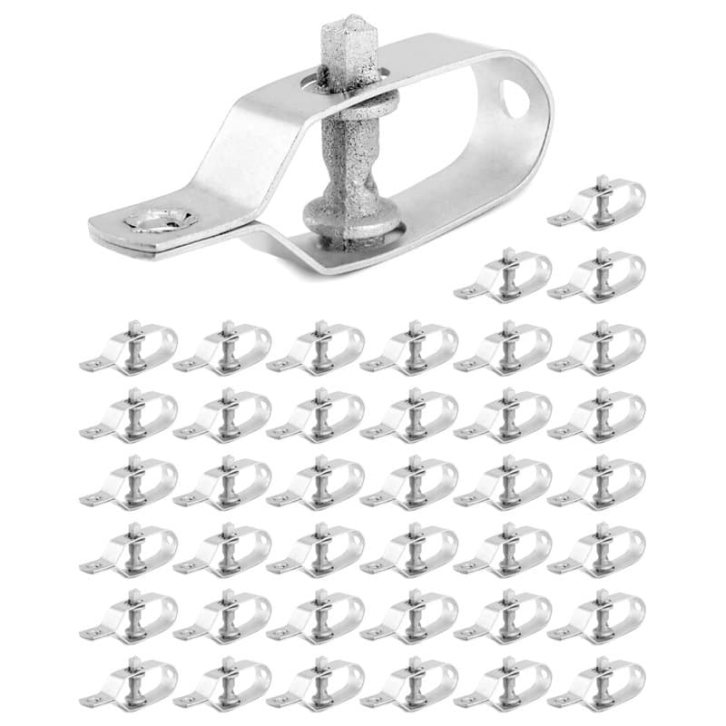 QWORK® Lot de 40 tendeur grillage 90 mm pour clôture, jardinage, fermes