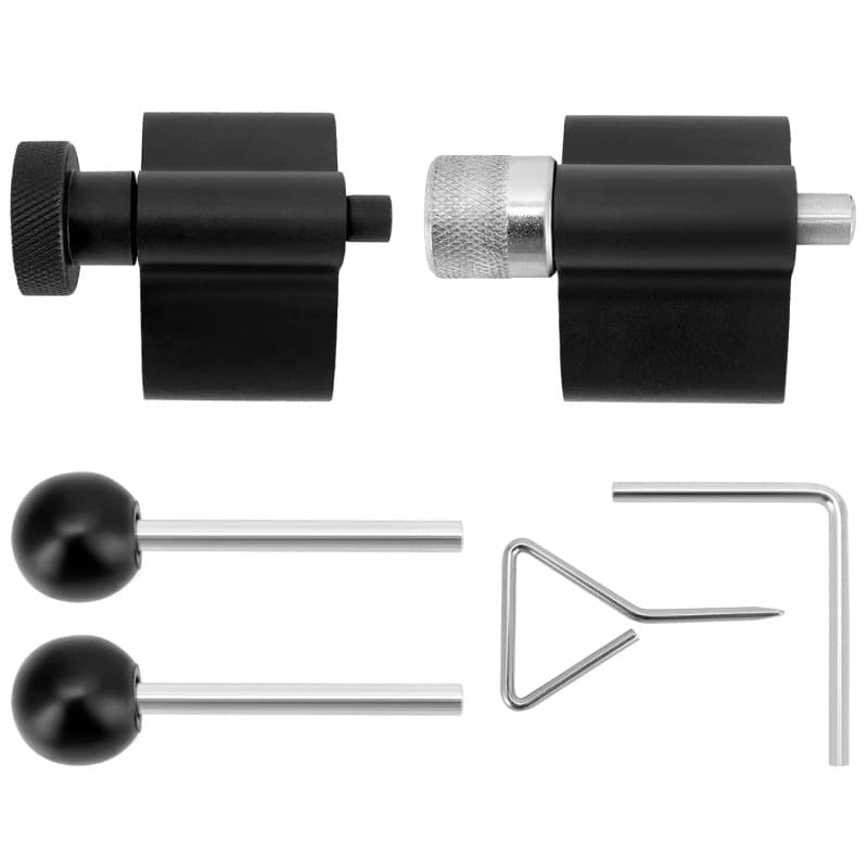 QWORK® 6 Pièces Kit de Calage Moteur, Outil de Verrouillage Manivelle de Calage Diesel, Compatible avec VW 1.2, 1.4, 1.6, 1.9, 2