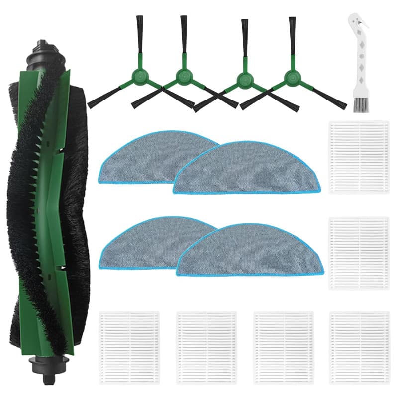 HUAREW Accessoires pour iRobot Roomba Combo Essential Y0112, Y0110, Y0116, Y0520, Y0510, Y0512 Robot Aspirateur et Balai, 1 Bros
