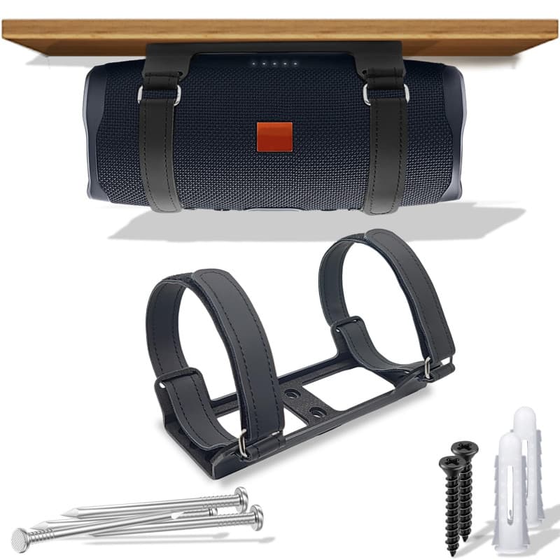 Counlisha Support mural en métal compatible avec jbl Charge 6/Charge 5,4,3/Flip 7/Flip 6,5,4, Support d'étagère sécurisé avec sa