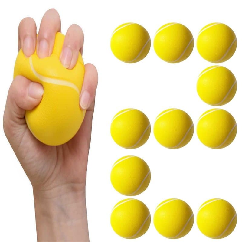 tintoke 12Pcs Balles de Tennis en Mousse,Mini Balles de Mousse Éponge Balle de Tennis Balles Balle de Tennis en Mousse de Sport,