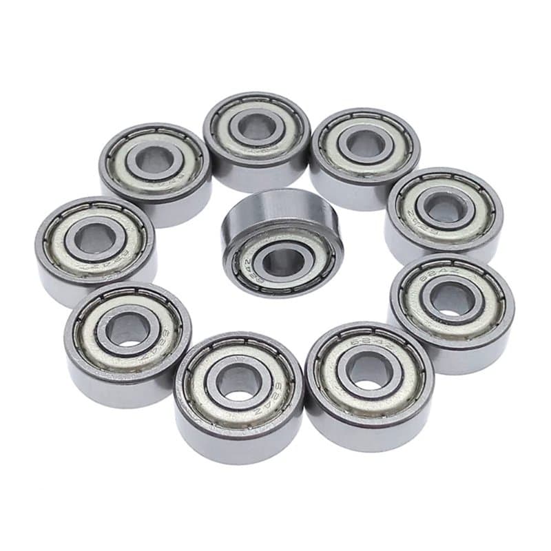 Fasizi Lot de 10 roulements à billes à double blindage métallique 624ZZ 4 x 13 x 5 mm