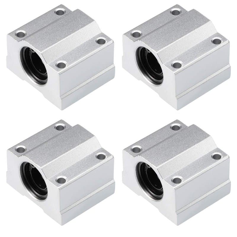 Fasizi 4 pièces SCS8UU roulement à billes à mouvement linéaire CNC bague coulissante longueur 34.5mm