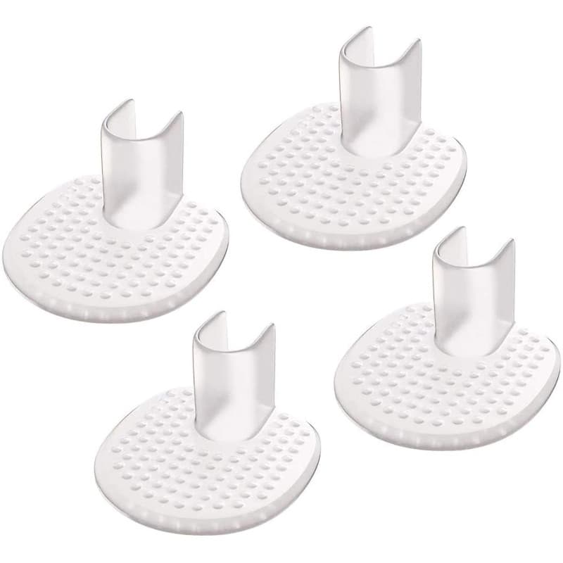 LHKJ Lot de 4 Protège-orteils pour Tongs & Talons Hauts, Séparateur Matelassé, Protection Vontre la Formation de Bulles