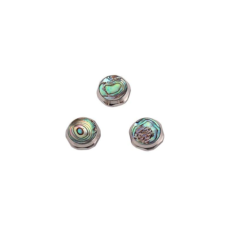 Alnicov Accessoires pour trompette - Coquille d'ormeau - 3 boutons de doigt - Pièce de réparation - Instrument de musique - Outi