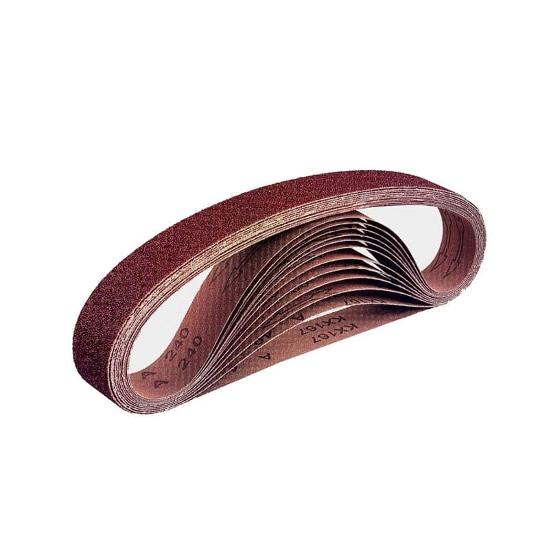 Lot de 24 bandes abrasives en tissu - 13 x 457 mm - Grain 40 - Compatible avec les limes à bande - Papier abrasif - Bande abrasi