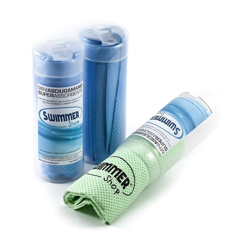 SwimmerShop Serviette de piscine en peau de chamois PVA super absorbante, bleu