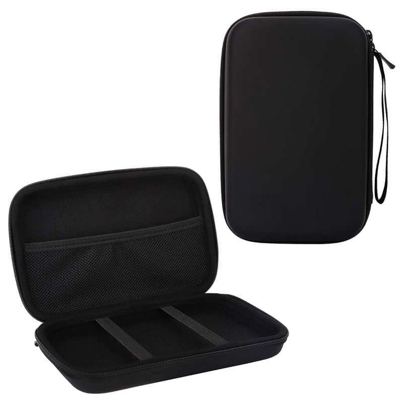 Moko Étui de Protection Rigide en polyuréthane et EVA pour GPS 7" Garmin, Becker, Tomtom, Magellan avec écran 7" Noir