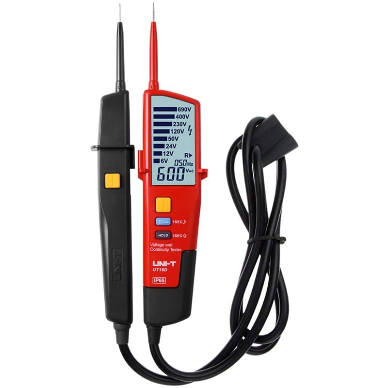 UT18D Testeur de Tension Multifonction Étanche Voltage Numérique Voltmètre Tension Tester AC/DC Portée Automatique LCD Affichage