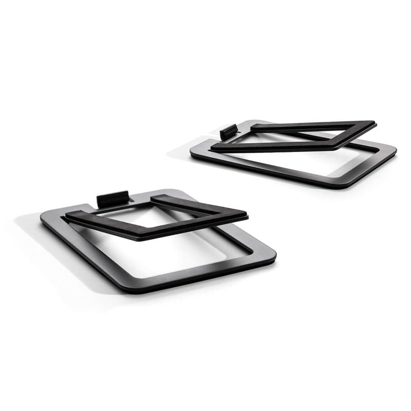 Audioengine DS2M Metal Speaker Stands Paire - Supports d'enceintes d'étagère en Acier inclinés pour Enceintes de PC, Enceintes d