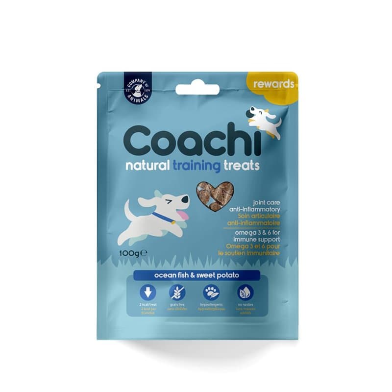 Coachi Friandises Naturelles pour Chiens - sans Céréales, Hypoallergéniques et Pauvres en Calories. Friandises Saines pour l’édu