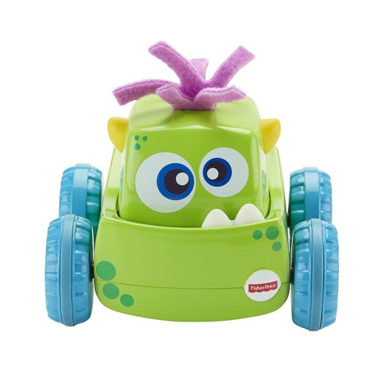 Fisher-Price Véhicules Monstres Press & Go Jouet Petite Voiture pour Dévélopper la Curiosité de Bébé et éveiller ses Sens, 9 Moi
