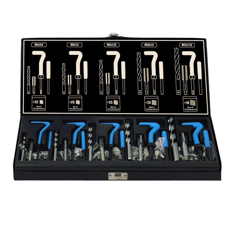 131 pièces Intérieur I Réparation des filetages I M5-M6-M8-M10-M12 I Maintenance comme Helicoil
