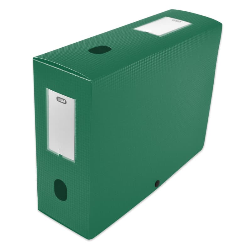 Elba 400094576 Boîte de classement à monter dos 100 mm polypropylène opaque 24 x 32 cm Vert