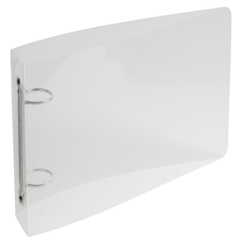 Exacompta - Réf. 51091E - Classeur semi-rigide PP Crystal - 2 anneaux ronds diamètre 25 mm - Dos 35 mm - Dimensions extér.: 16,5