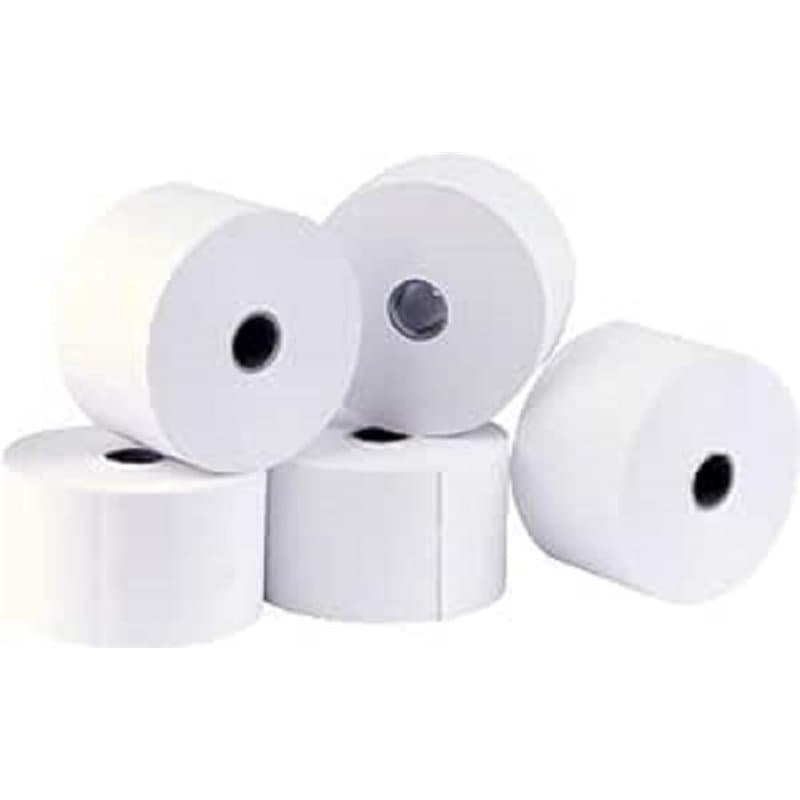 Exacompta - Réf. 43807E - Lot de 5 bobines pour tickets de caisse - largeur 80 mm x diamètre 72 mm - mandrin 12 mm - 1 pli therm