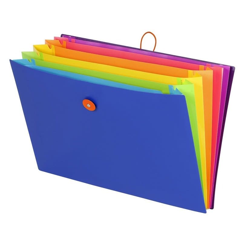 VIQUEL Trieur extensible HAPPY FLUO 6 positions. Coloris Bleu