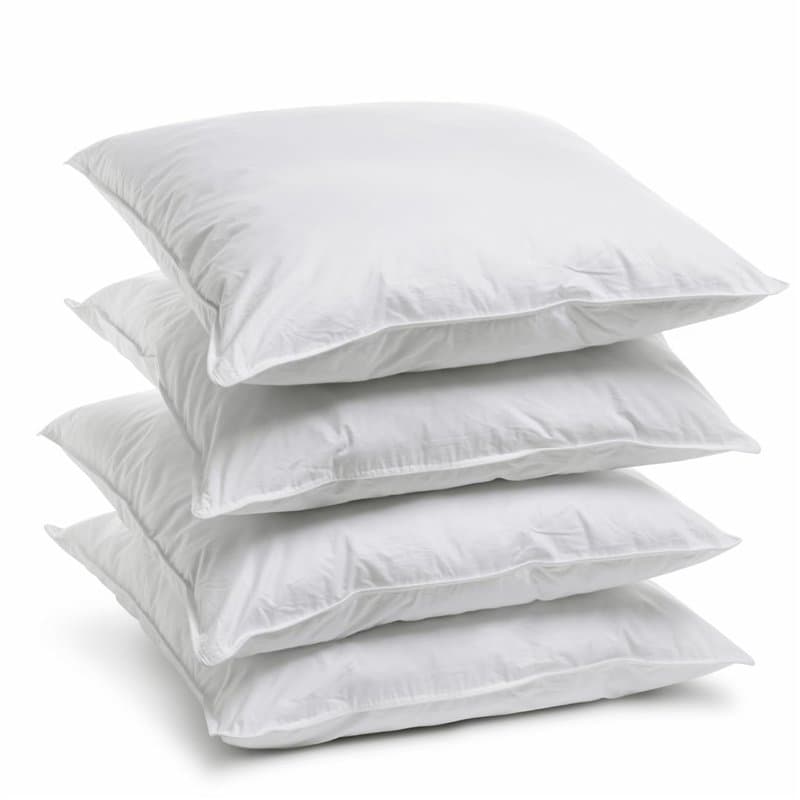 Bleu Câlin Home Collection - Lot de 4 Oreillers Anti-Acariens 60x60cm, Gamme Hygiène Parfaite, Fabriqués en France