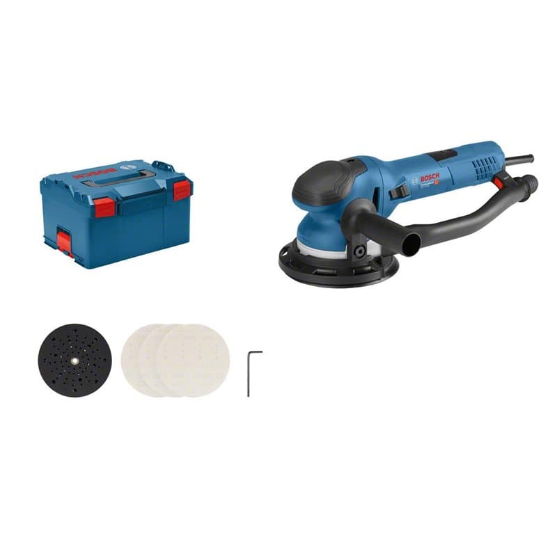 Bosch Professional Ponceuse Excentrique Get 75-150 (750W, Ø du plateau de ponçage 150 mm, Coffret L-BOXX)