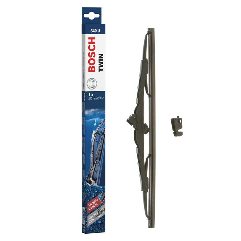 Bosch Balai d'Essuie–Glace Conventionnel Twin 340U, Longueur: 340mm – 1 Balai avant