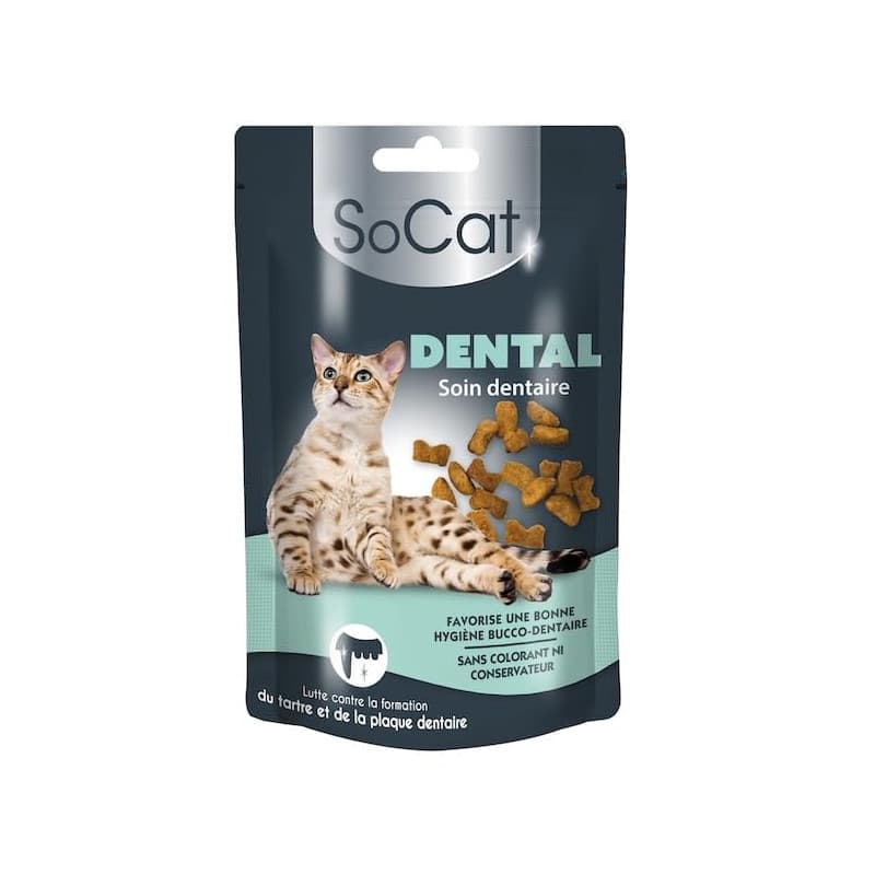 RIGA - SoCat Crock Dental - Friandises pour Chat - Biscuit Croquant - Favorise L'Hygiène Bucco-Dentaire - Riche en Vitamines - s