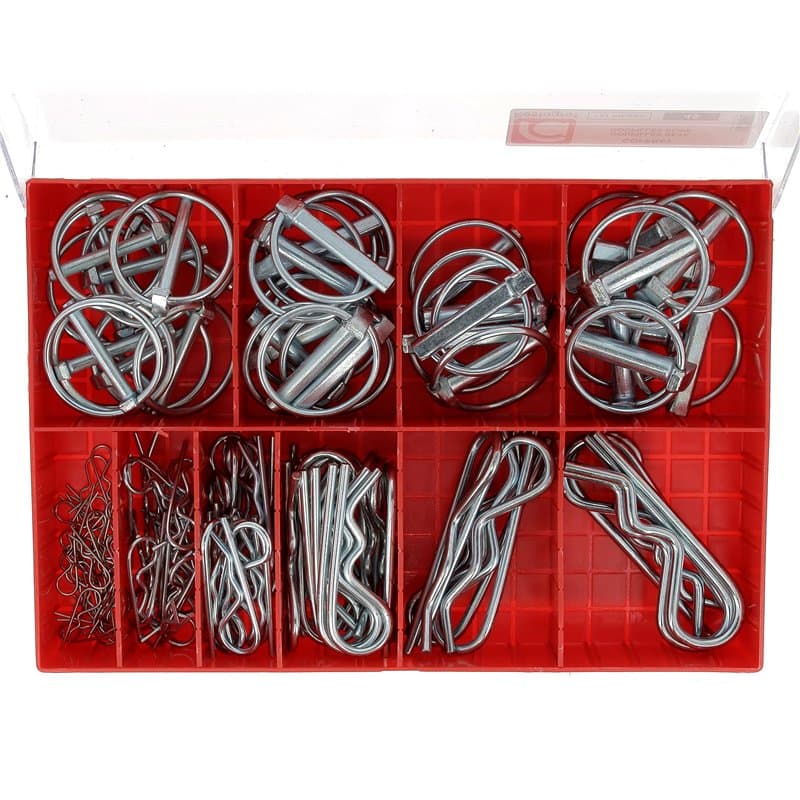 Assortiment de Goupilles Clip et Beta, 1.2mm-10mm Diamètre, Lot de 123