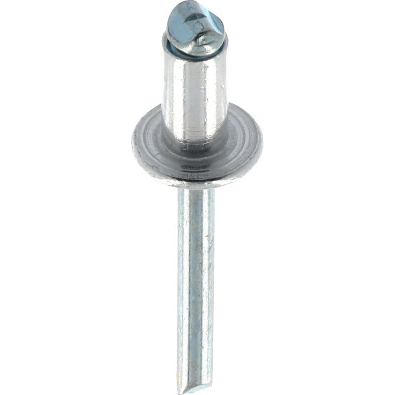 Restagraf - Rivet Tête Large Aluminium & Tige Acier - Compatible avec Citroën, DS, Fiat, Opel, Peugeot, Toyota - Diamètre 6,4 mm
