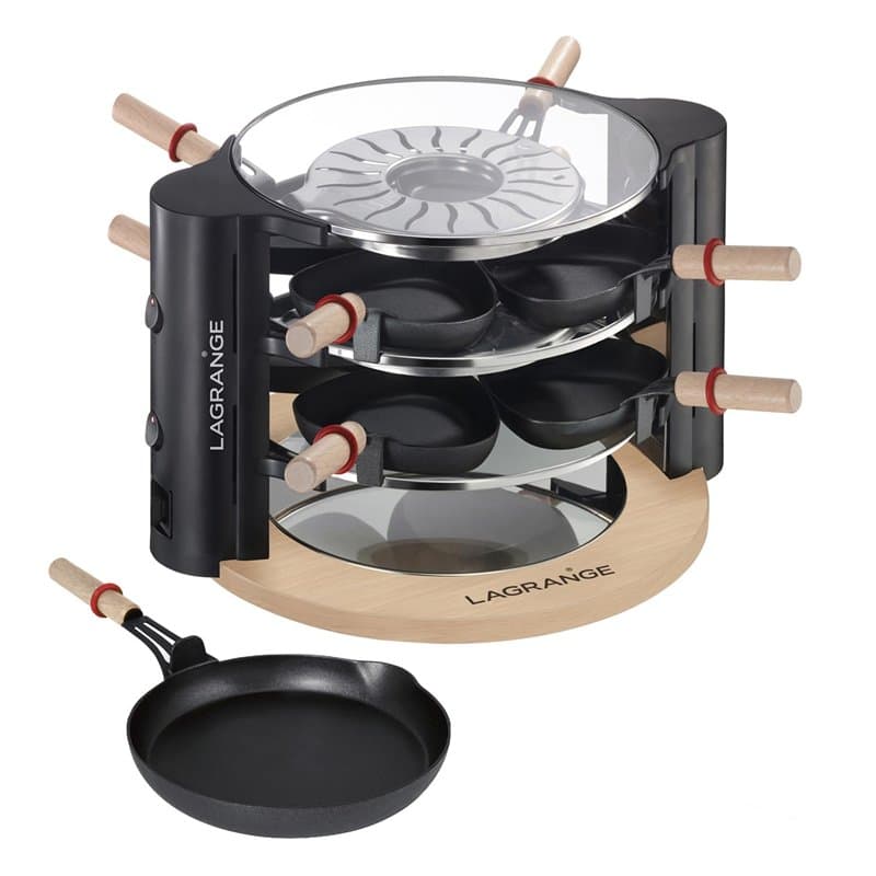 LAGRANGE Raclette Evolution® avec accessoires, Bois Clair