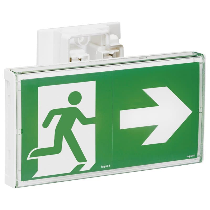 Baes d'évacuation saillie à LEDs - Sati connecté visibilité augmentée pour ERP et ERT - 45lm - 1h - IP43 IK07 LEGRAND
