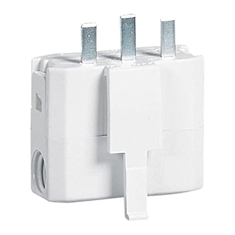 LEGRAND | Fiche DCL 6A 250V~ Pour Connecter Un Luminaire Sur Socle DCL, Connexion À Vis, Avec Serre-Câbles, Affleurant Le Couver