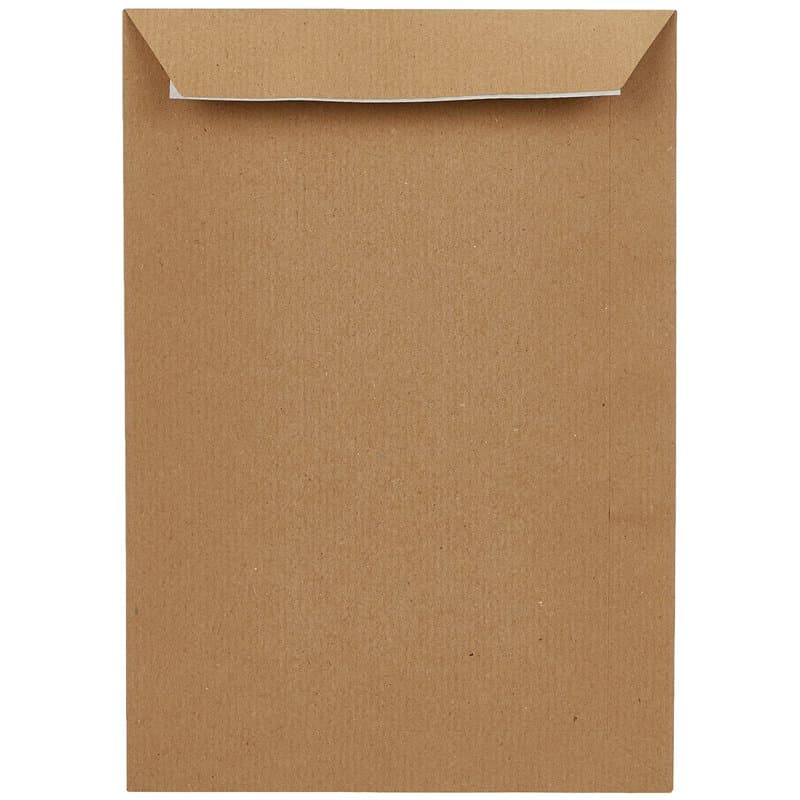 GPV Boîte de 500 pochettes kraft auto-adhésives 90g Format B5 176x250mm