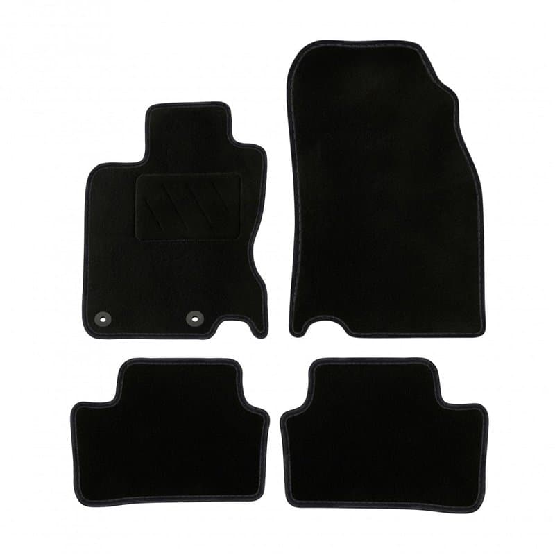 DBS - Tapis de Voiture - sur Mesure pour Kadjar (dès 2015) - avec Clips de Fixation - Tapis de Sol antidérapant pour Automobile