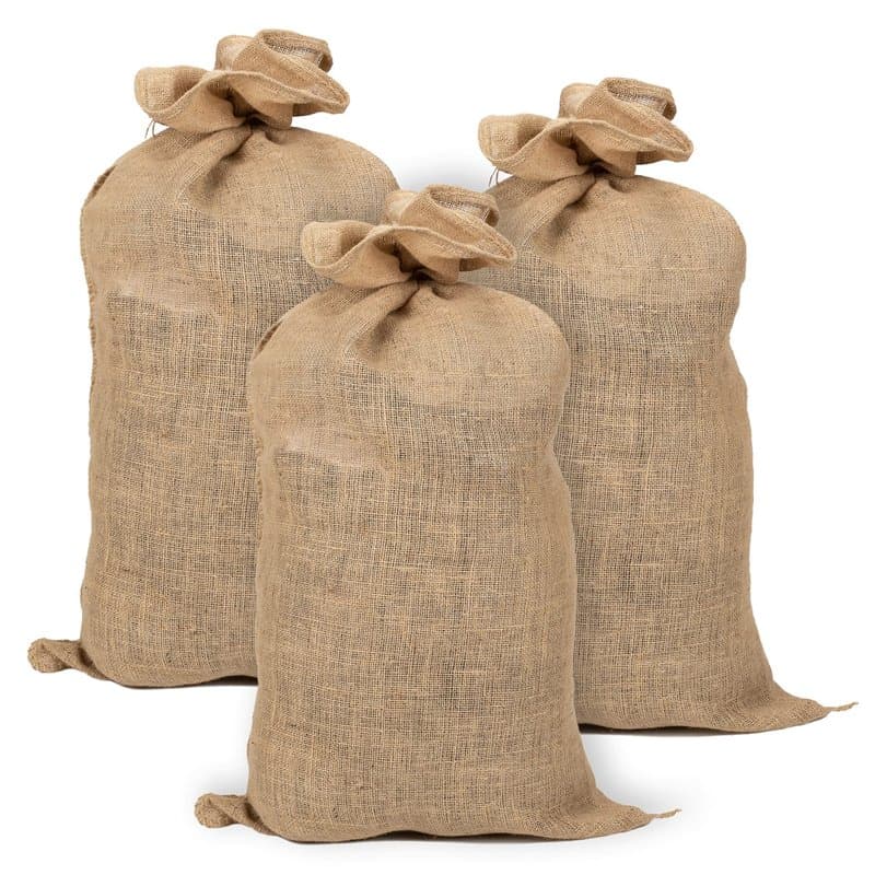 La Cordeline Lot 3 Sacs Toile de Jute 40x61 cm, 215 gr/m² 15 kg - ACJN110L-L3 Naturelle