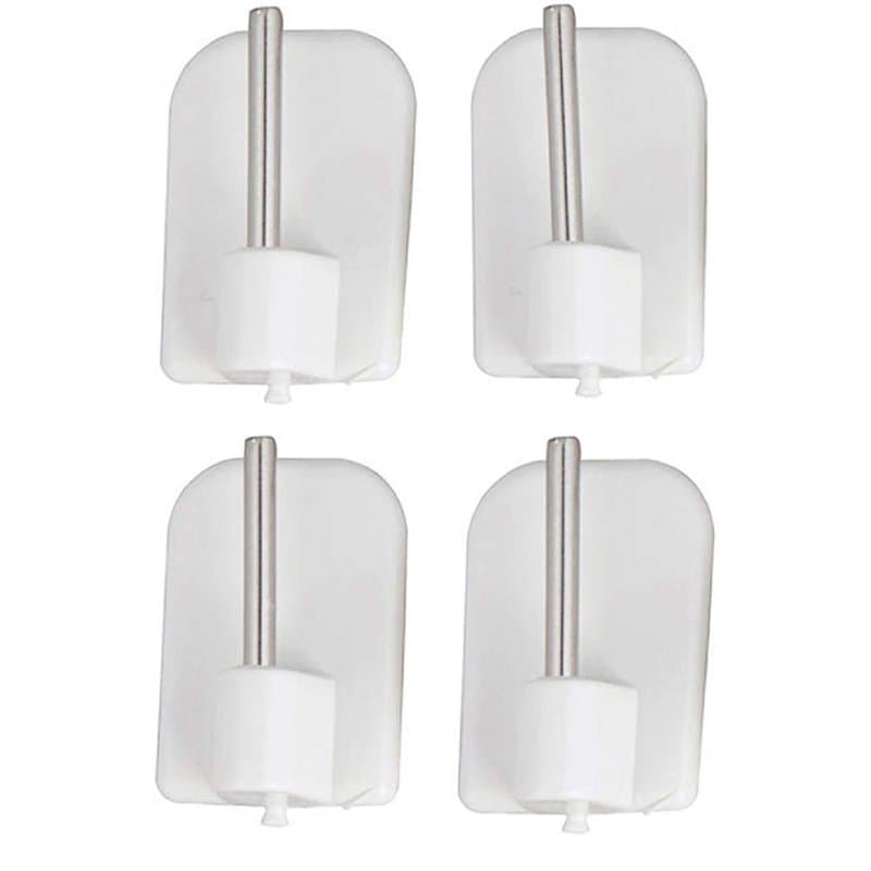 ATELIERS 28 Supports - Crochets adhésifs/Autocollant pour Tringle de vitrage - Lot de 4 (Blanc)